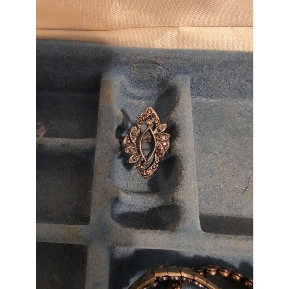 Vintage Marcasite 925 Ring with MISSING GEM